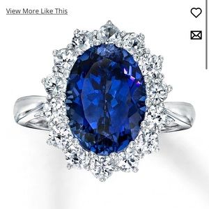 White and blue sapphire from Jared the galleria of jewelry